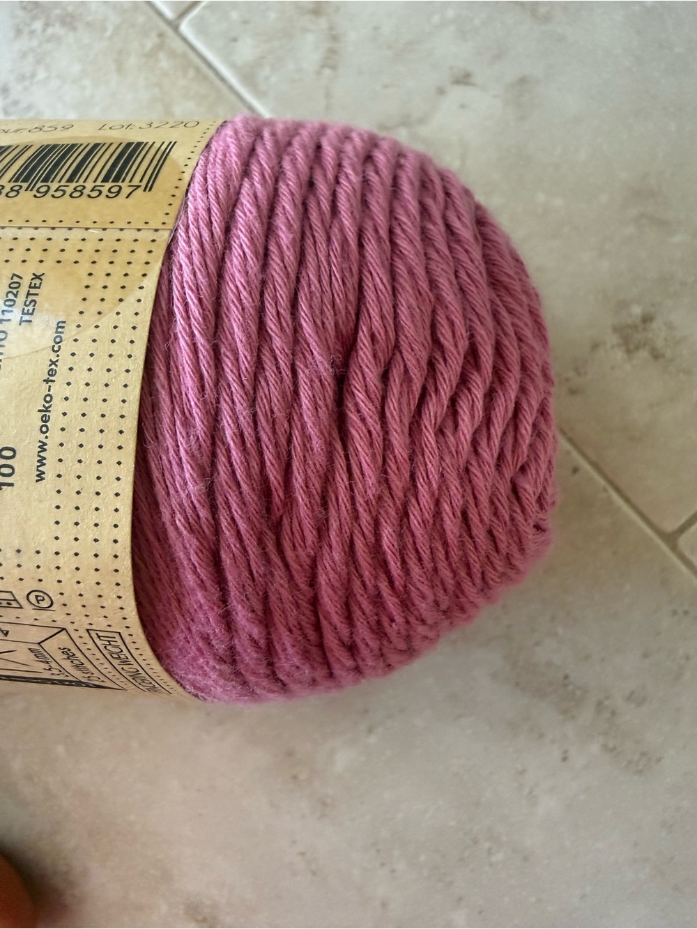 Scheepjes Whirlette Soft Pink Cotton/Acrylic Blend Yarn Rose - Picture 4 of 8